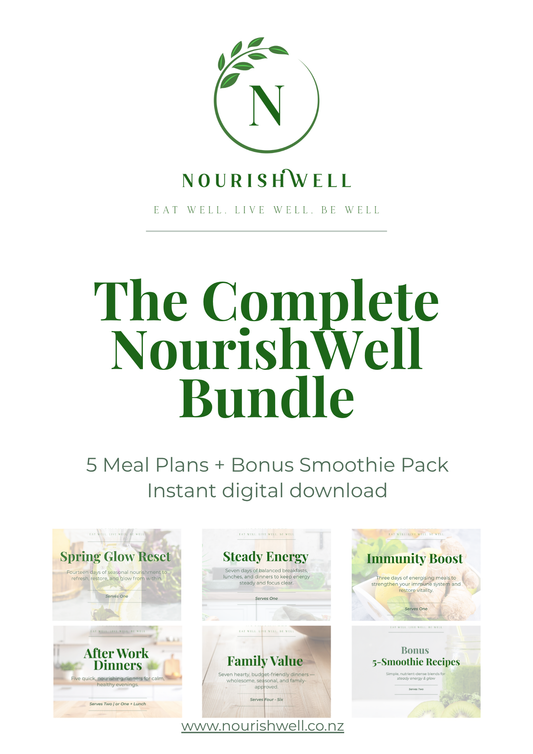 The Complete NourishWell Bundle- All 5 Meal Plans + Smoothie Pack